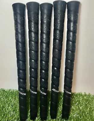 Set Of 5 Mizuno Perma Wrap Golf Grip Standard Size .58 Round Core - Black • $36.21