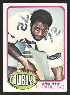1976 Topps Ed Jones 427 Vg Rc Too Tall Football Dallas Cowboys • $6