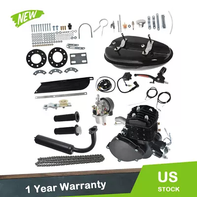 80cc Bike Bicycle Motorized 2 Stroke Petrol Gas Motor Engine Kit Set • $86.86