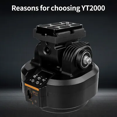 ZIFON YT2000 360° Motorized Pan Tilt Head Electric Panoramic Tripod Head G4V2 • $115.95