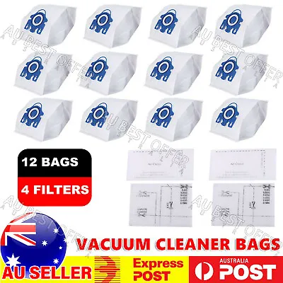 12x Vacuum Cleaner Bags For Miele 3D GN COMPLETE C2 C3 S2 S5 S8 S5211 AU • $16.52