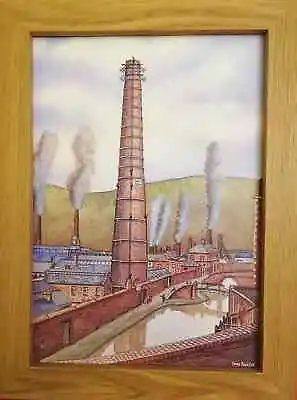 The Copperworks Landore Swansea 1902 - Watercolour Painting - Tony Paultyn • £24.99