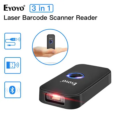 Eyoyo Mini High Density Bluetooth Barcode Scanner For Windows Android IOS Tablet • $23.99