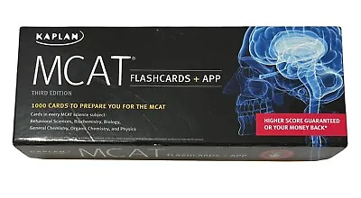 Kaplan MCAT Flashcards + App (Third Edition Perfect Condition) • $16.99