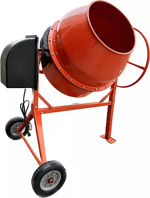 8.83 Cubic Feet 1-3/8 HP Cement Concrete Stucco Mortar Mixer Tilting Steel Drum • $889.99