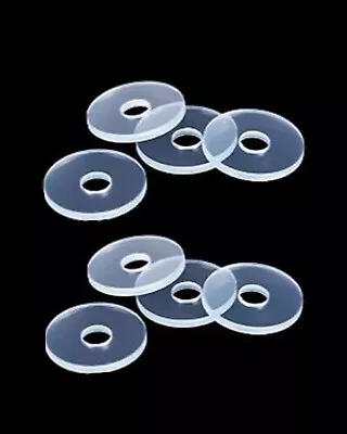 [20 Pieces] 3/4 Inch Clear Vinyl Washer Flat Washer Gasket 1/16 Inch (2 Mm) Thic • $8.93