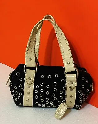 Red By Marc Ecko Black Handbag Shoulder Bag With Eyelets • $19.99