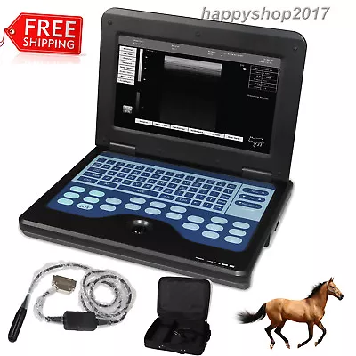 Equine&Bovine Use Ultrasound Scanner 7.5Mhz Rectal Linear Use Laptop Machine USA • $1349