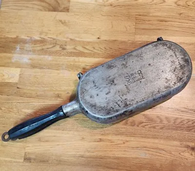 Vintage Super Maid Cookware Aluminum Omelette Or Fish Pan - Hinged - Folding • $50