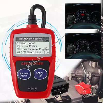 Automotive OBD Code Reader OBD2 Scanner Car Check Engine Fault Diagnostic Tool J • $13.99