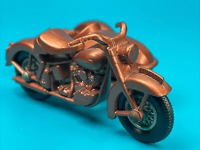 Harley Davidson Motorcycle & Sidecar Lesney Matchbox #66 BPW Copper/bronze • $0.99