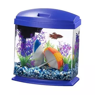  LED MiniBow Small Aquarium Fish Tank Kit With SmartClean Technology Blue 1  • $67.09