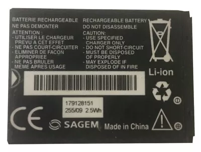 Original Battery SAGEM 179128151 * 600mAh • £7.99