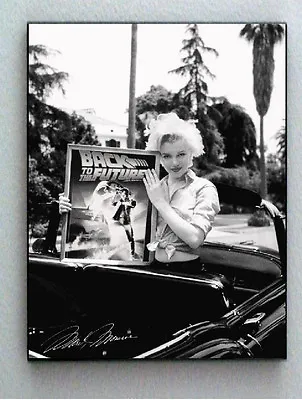 Framed Marilyn Monroe Holding Original Back To The Future Poster Limited Edition • $18.99