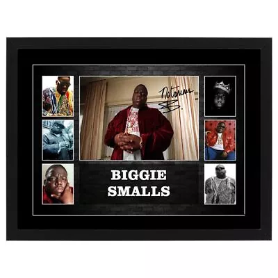 The Notorious Biggie Smalls Signed Framed Poster Tupac Asap Music Memorabilia • $79