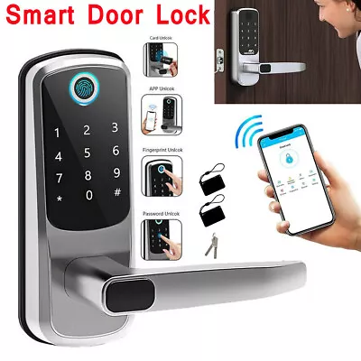 Mechanical Keyless Entry Deadbolt Door Lock Stainless Steel Keypad Password Knob • $22.99