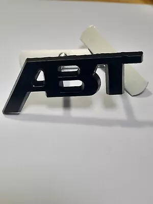 ABT Matte Black Grill Grille 3D Metal Badge Emblem For All Audi  • £6.95