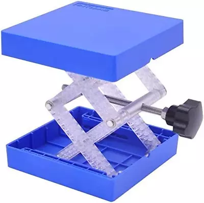 INTLLAB Lab Jack Laboratory Lift Stand Table (4  X 4 ) Lift Table Loading Beari • $19.01