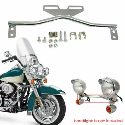 Motorcycle Driving Signal Light Bar Spot Fog Passing Turn Mount Bracket Custom • $31.35