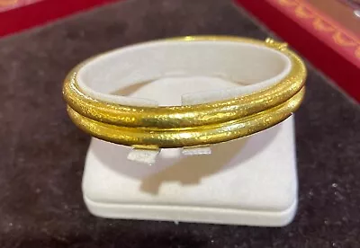 Elizabeth Locke 19K Gold Double-Band Bangle Bracelet • $6200