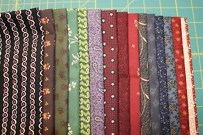 15 CIVIL WAR AND REPRODUCTION QUILT FABRIC FAT QUARTERS (18x22 ) BY MARCUS-A • $45