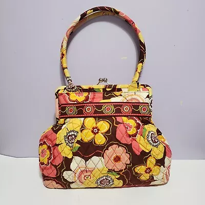 Vera Bradley   Alice   Buttercup Pattern Yellow Floral Purse 11 ×12  • $15.25