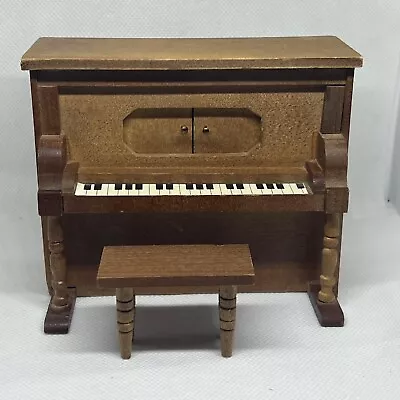 Shackman Dollhouse ~ UPRIGHT PIANO W/ MUSIC BOX ~ The Entertainer 1:12 Miniature • $11.50