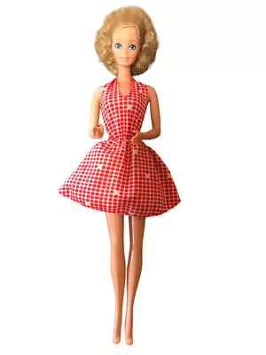 VTG 1981 Magic Curl Barbie #3856 Redressed Shopping Spree Dress Mattel Doll • $22.50