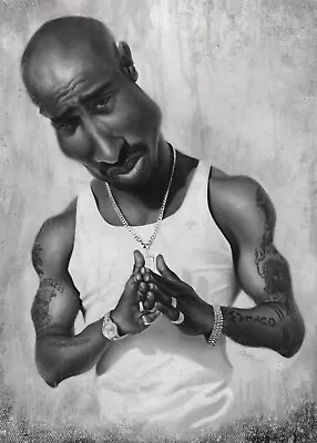 New Tupac Shakur 2Pac Music Wall Art Poster OR Canvas Size A4 To A1 • $8.50