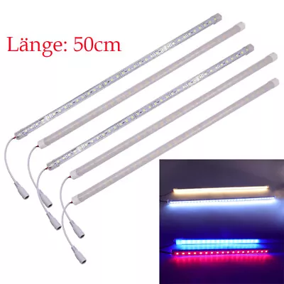 12V 5054 LED Light 50cm Bar Rigid Hard Tube Strip Car Interior Lamp Caravan Boat • £10.79