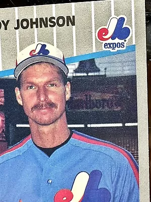 1989 Fleer Randy Johnson 381 Marlboro Sign MINT DEAD CENTERED Unbelievably Clear • $18000