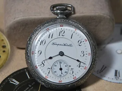 Vintage 1912 HAMPDEN 310 Open Face 12s 17 Jewels Pocket Watch • $92.93