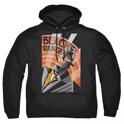 Mighty Morphin Power Rangers  Black Ranger Deco  Hoodie Sweatshirt Or  Long Slv • $35.29