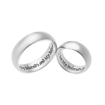 I Am My Beloved..  Wedding Anniversary Couples Rings Gifts For Men & Women • $24.95