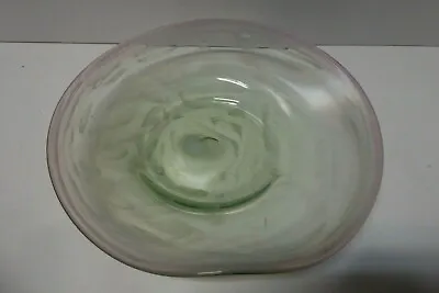 Vintage Pink Art Glass Free Form Bowl Mid Century John Walsh 89 • $69