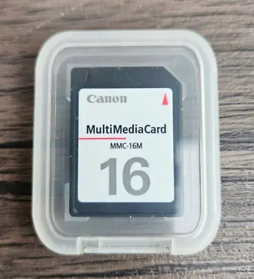 OEM Genuine CANON 16 MB MMC-16m Multi Media SD Memory Card T37 • $9.95