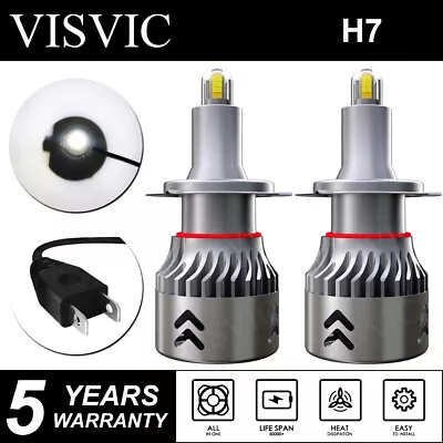 VISVIC H7 LED Headlight Bulb Super Bright Kit High Low Beam White Canbus Free • $16.56