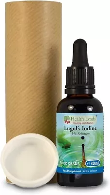 Lugols 5% Iodine Solution 30ml True 5% Liquid Formulation Bulb Pipette For & - • £14