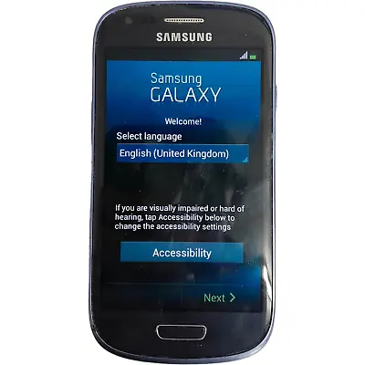 Samsung Galaxy S III Mini GT-I8200N Pebble Blue Smartphone - Working Reset • £14.99