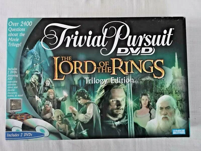 Lord Of The Rings Trivial Pursuit DVD Trilogy Edition 100% Complete. • £12.99