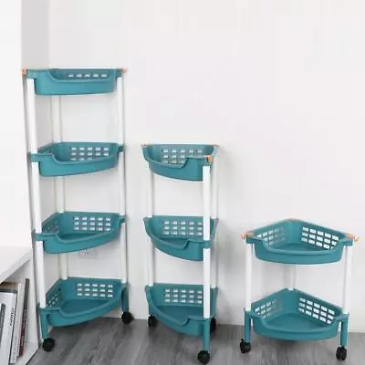 Kitchenware Fruit And Vegetables Trolley Rack With Roller Wheels 2 Tier 35.5*45. • $31