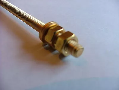 £4 • Buy BRASS 5mm M5 THREADED BAR STUDDING ROD NUTS WASHERS 200mm MODEL MAKER