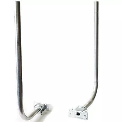 3 FT Aerial Pole & Bracket L Shaped Fascia Loft Mast TV DAB Wall Mounting Kit • £12.99