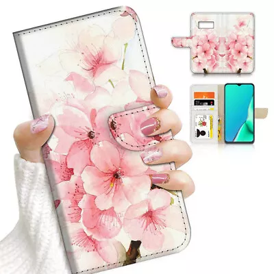 $12.99 • Buy ( For Samsung S8 Plus / S8+ ) Flip Case Cover AJ23038 Pink Cherry Bloom