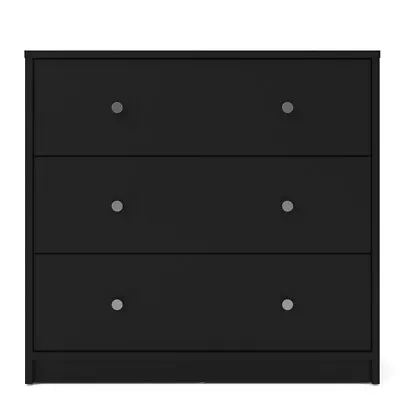 Tvilum Portland 3 Drawer Chest In Black • $78.42