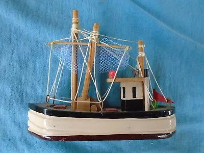 Wood Fishing Boat Model Lot 3 • $16.99