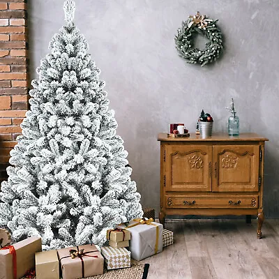 Artificial Flocked Christmas Tree Xmas Tree Christmas Party Home Decoration M2P0 • $99.99