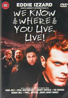 We Know Where You Live - Live DVD Comedy (2001) Eddie Izzard New Amazing Value • £4.87