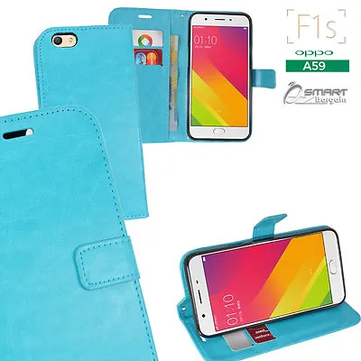 $7.99 • Buy Aqu Wallet Flip Card Slot Stand Case Cover For Oppo F1s A59