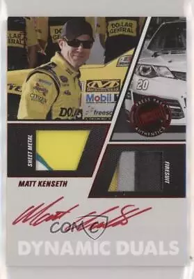 2014 Press Pass Redline Dynamic Duals Red /50 Matt Kenseth #DD-MK Auto HOF • $29.29